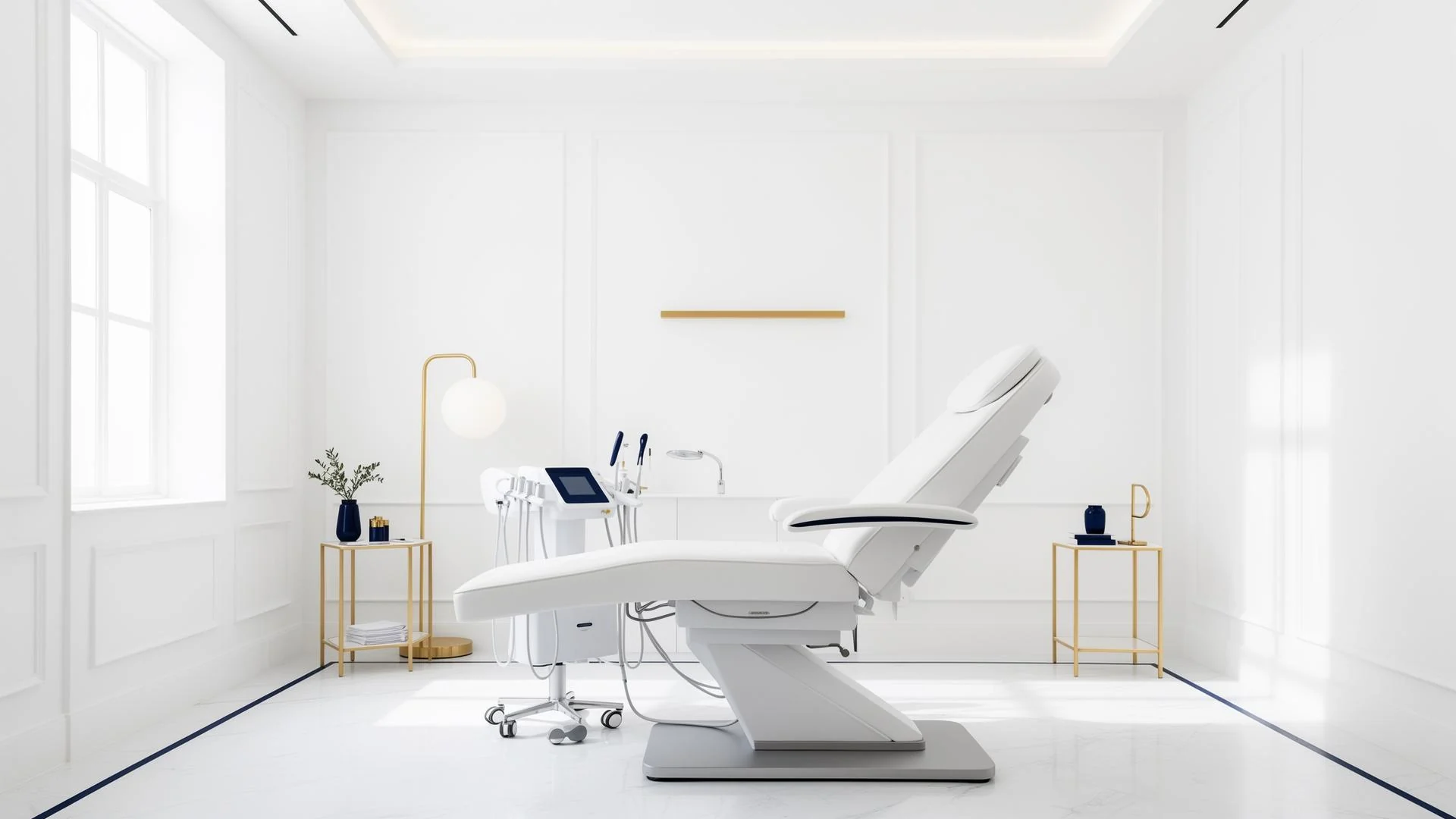 Modern dermatology clinic interior